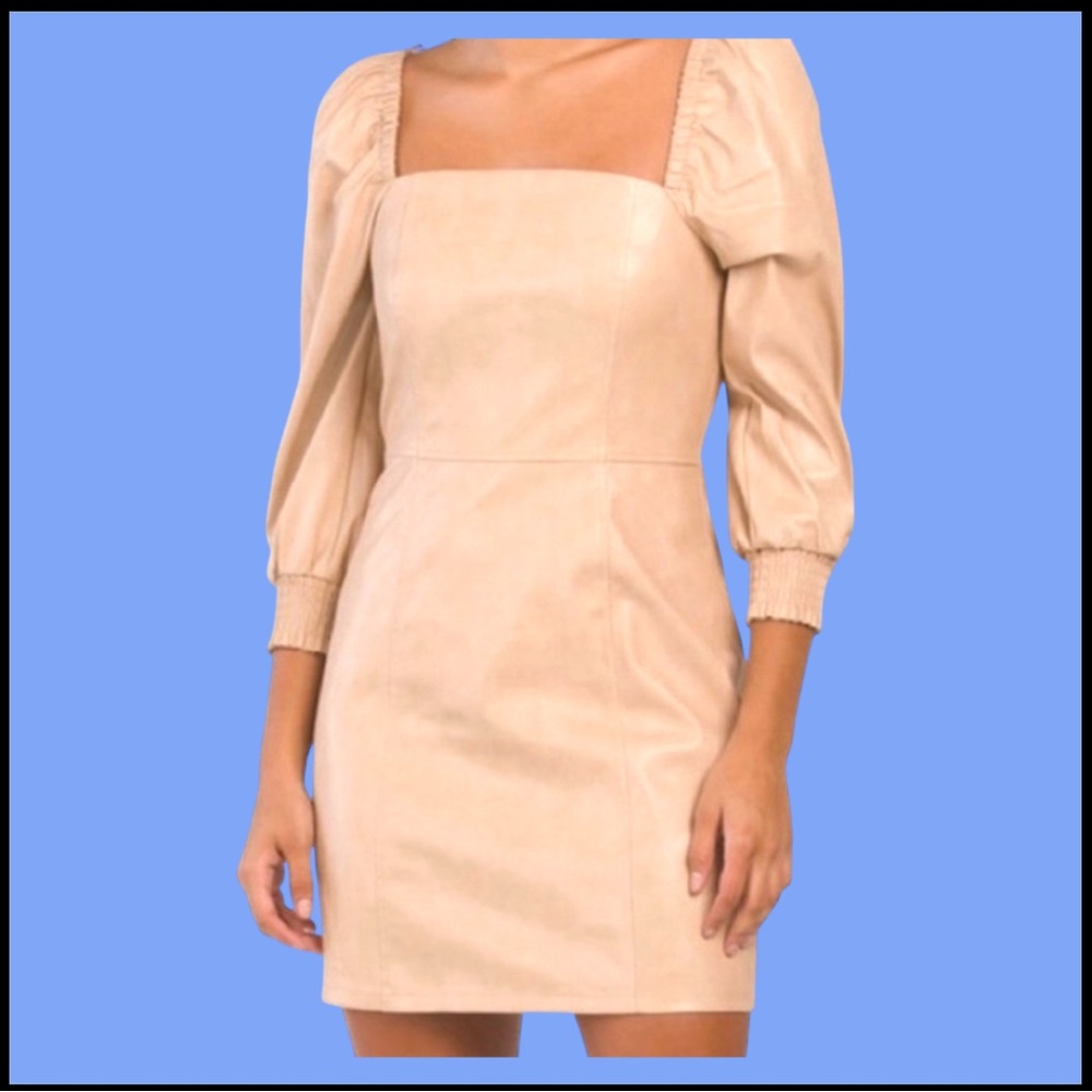 7 FOR ALL MANKIND faux leather mini dress